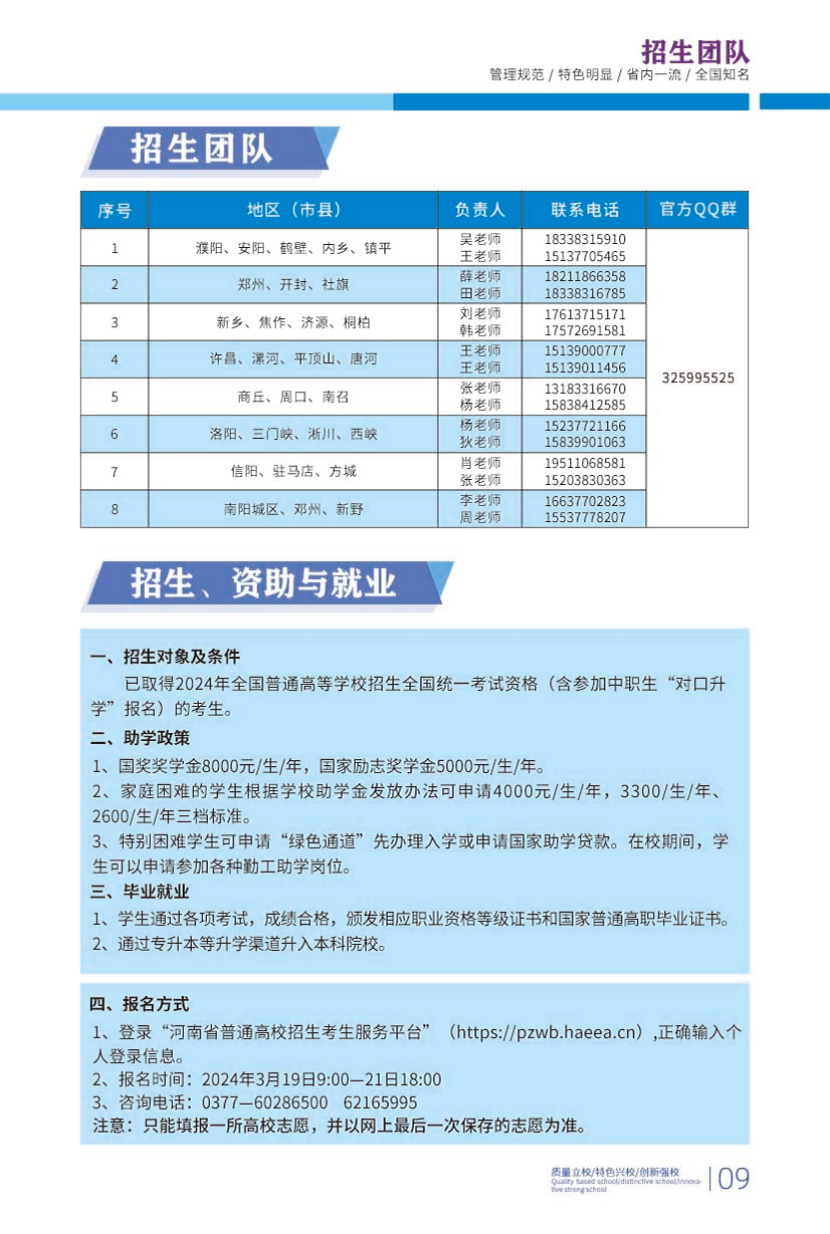 南陽科技職業(yè)學(xué)院－2024年高職單獨(dú)招生簡章