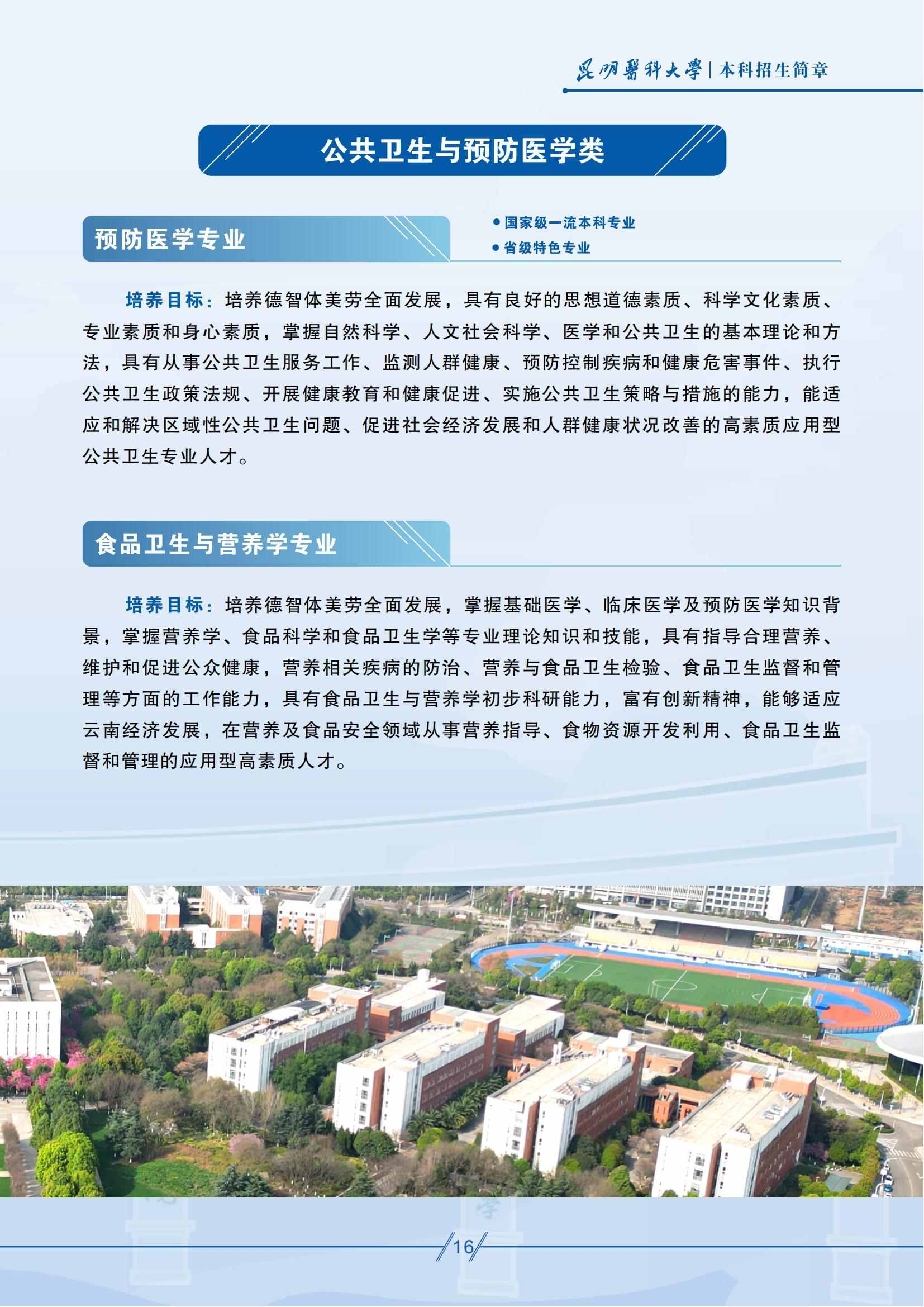 昆明醫(yī)科大學(xué)－2025年招生簡章